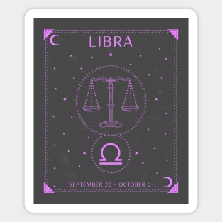 Libra Scales Astrology Magnet